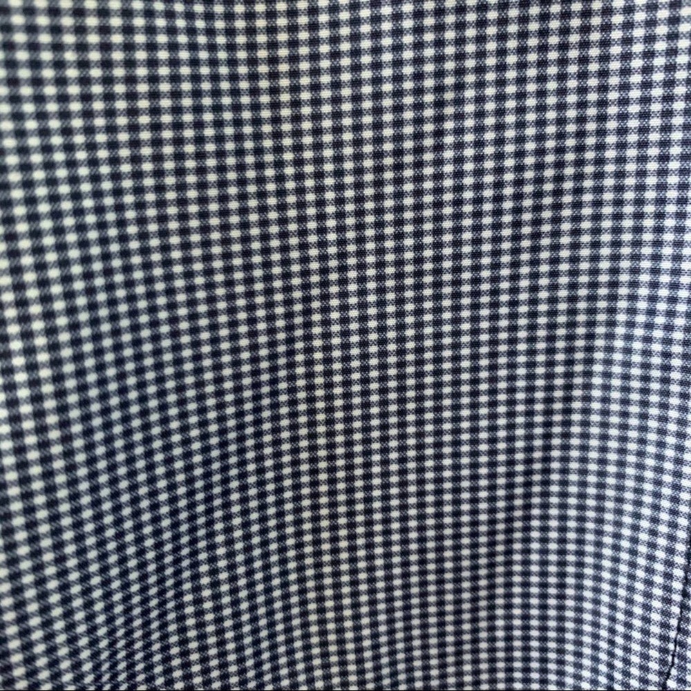 Breckenridge Blue Gingham Print Lined Rain Coat Medium Jacket - Picture 4 of 8